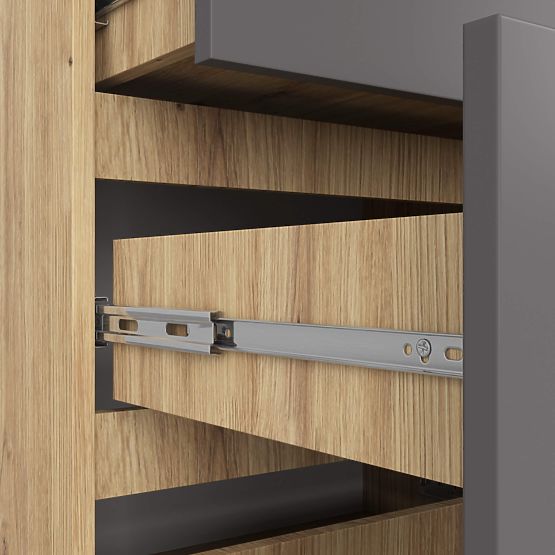 CHEST OF DRAWERS K120 10SZ CLP PK OAK ARTISAN / GRAY