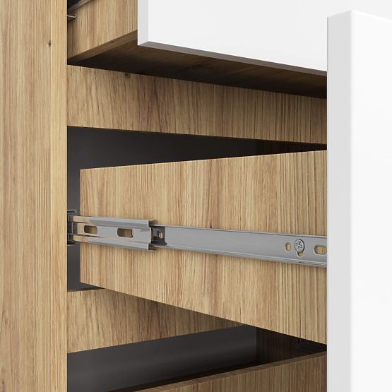 CHEST OF DRAWERS K120 10SZ CLP PK OAK ARTISAN / WHITE