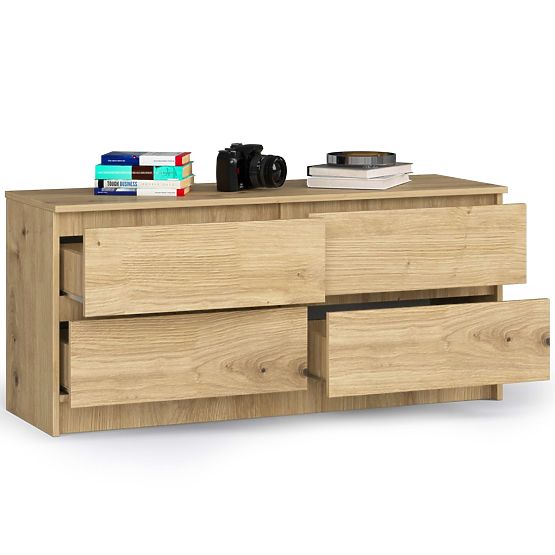 CHEST OF DRAWERS K120 4SZ CLP PK OAK ARTISAN