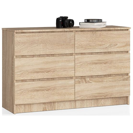 CHEST OF DRAWERS K120 6SZ CLP PK OAK SONOMA