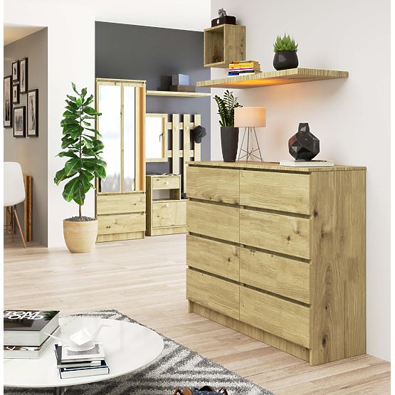 CHEST OF DRAWERS K120 8SZ CLP ARTISAN OAK