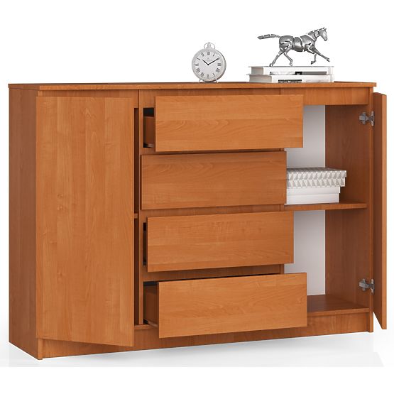 CHEST OF DRAWERS K140 2D 4SZ CLP ALDER