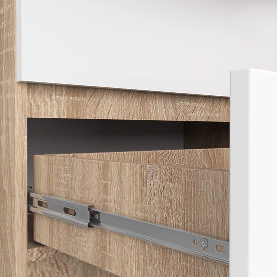 CHEST OF DRAWERS K140 8SZ CLP PK SONOMA / WHITE