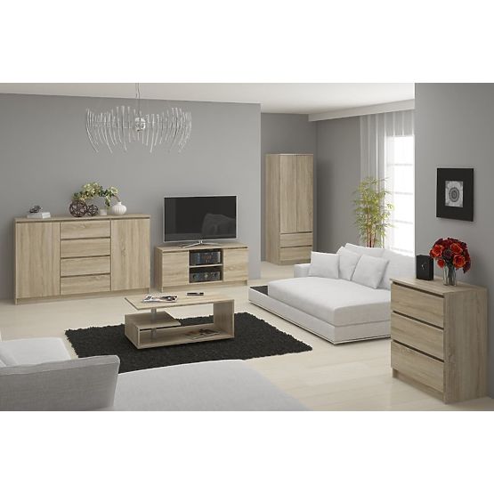 CHEST OF DRAWERS K160 2D 4SZ CLP PK OAK SONOMA