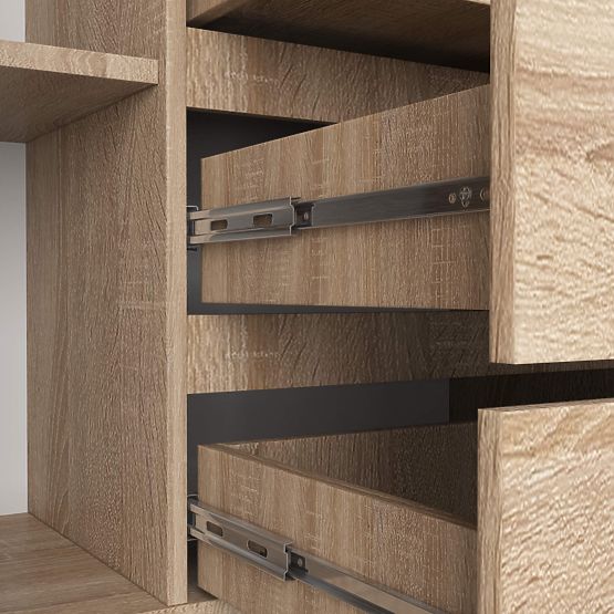 CHEST OF DRAWERS K160 2D 4SZ CLP PK OAK SONOMA