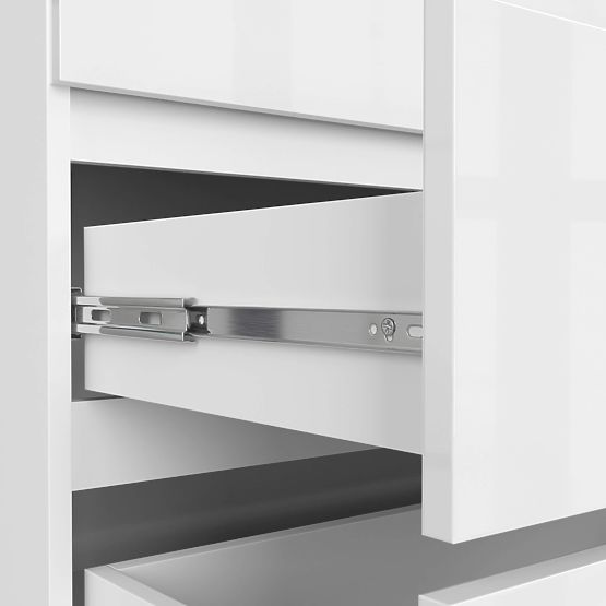 CHEST OF DRAWERS K160 6SZ CLP PK WHITE GLOSS