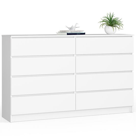 CHEST OF DRAWERS K160 8SZ CLP PK WHITE
