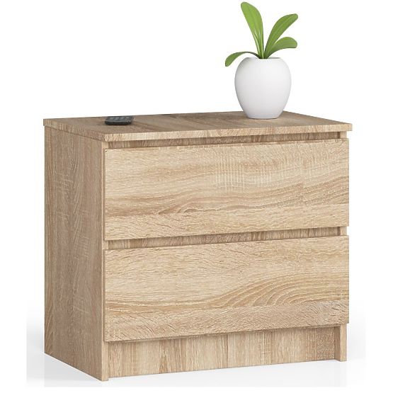 CHEST OF DRAWERS K60 2SZ CLP OAK SONOMA