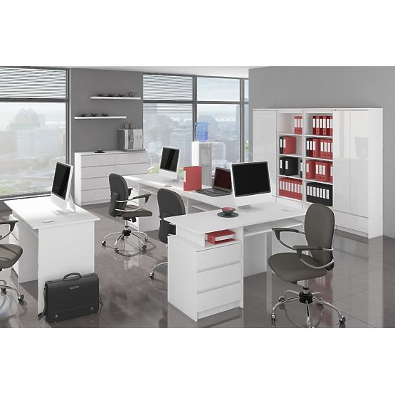 CHEST OF DRAWERS K60 6SZ CLP PK WHITE GLOSS