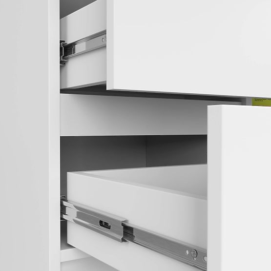 CHEST OF DRAWERS K80 JERRY 1D 3SZ PK WHITE