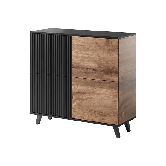Chest of Drawers RANDOM KM-2 - Wotan Oak/Black