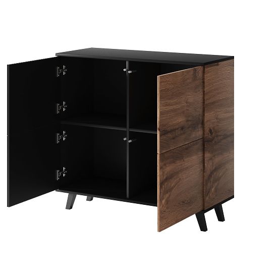 Chest of Drawers RANDOM KM-2 - Wotan Oak/Black