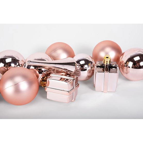 CHRISTMAS BALL MIX 311437 pink
