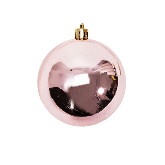 CHRISTMAS BALLS PINK-GOLD 36PCS 311433B