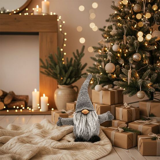 Christmas Elf 35 cm YX045 GREY