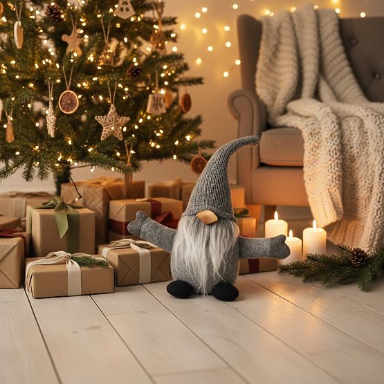 Christmas Elf 35 cm YX045 GREY