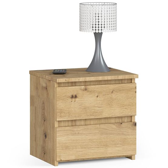 Bedside Table CL2 2SZ CLP PK OAK ARTISAN
