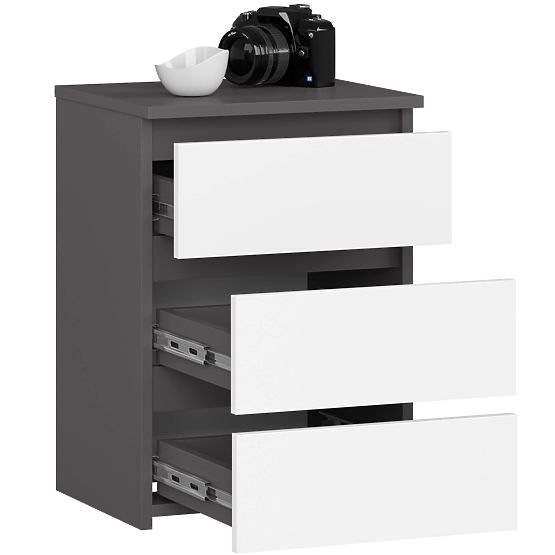 CL3/40 CHEST OF DRAWERS GRAPHITE GRAY / WHITE