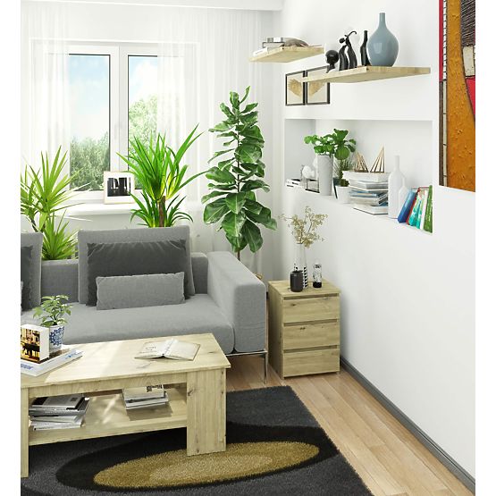 CL3/40 PK ARTISAN OAK CHEST OF DRAWERS