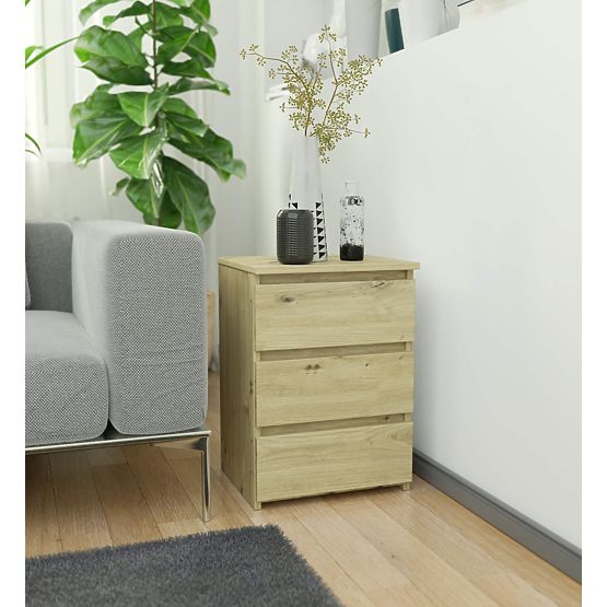 CL3/40 PK ARTISAN OAK CHEST OF DRAWERS