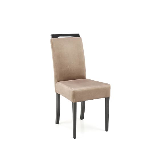 CLARION 2 Chair Black / Upholstery: MONOLITH 09 (Dark Brown) (1p=2pcs)