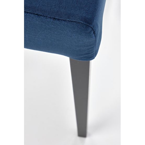 CLARION 2 Chair Black / Upholstery: MONOLITH 77 (Dark Blue) (1p=2pcs)