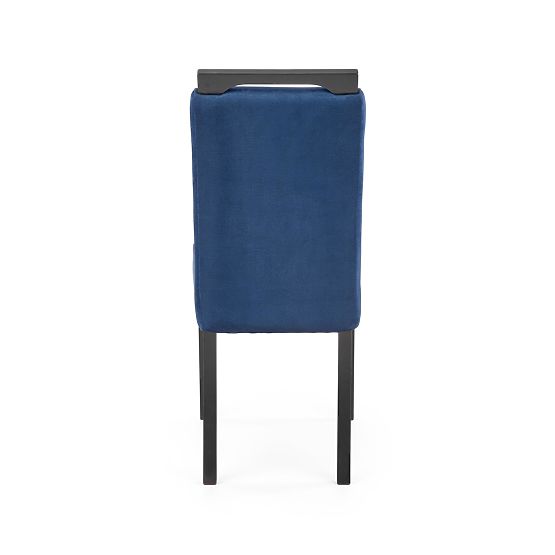 CLARION 2 Chair Black / Upholstery: MONOLITH 77 (Dark Blue) (1p=2pcs)