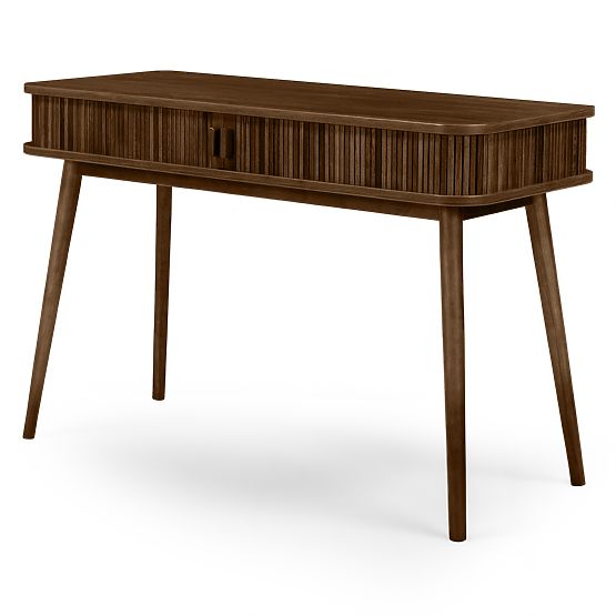 Clemente Desk with Slats, Walnut