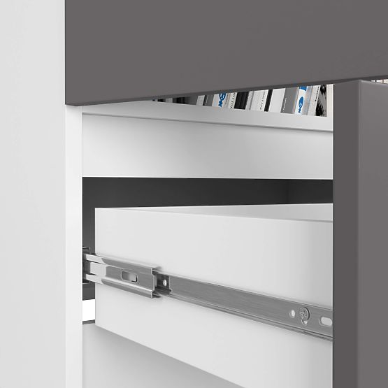 CLOSED SHELF R60 2D 1SZ CLP PK WHITE / GRAY