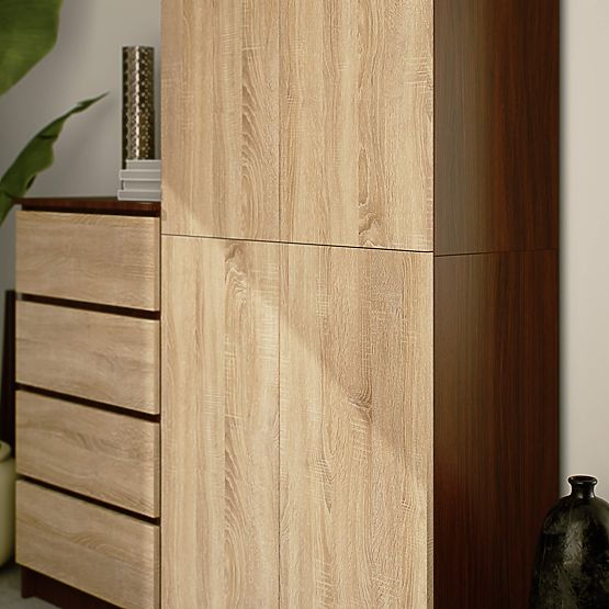 CLOSED SHELF R80 2D 8P CLP WENGE / SONOMA