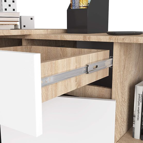 CLP B-17 SET COMMODE + DESK PK SONOMA / WHITE