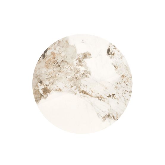 Coffee Table ALESSIA, Beige Marble / Black (2p=1pc)