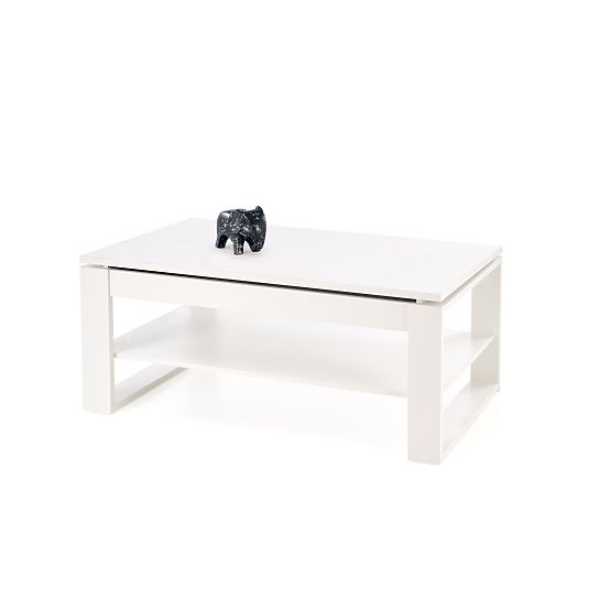 Coffee Table BETTY with Extendable Top White (2p=1pc)