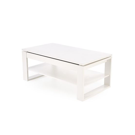 Coffee Table BETTY with Extendable Top White (2p=1pc)