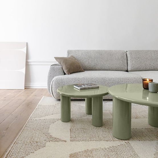 Coffee Table Blair 60 cm, Olive, Glossy