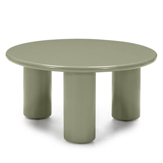 Coffee Table Blair 80 cm, Olive, Glossy