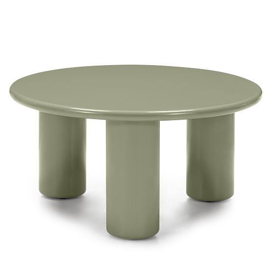 Coffee Table Blair 80 cm, Olive, Glossy