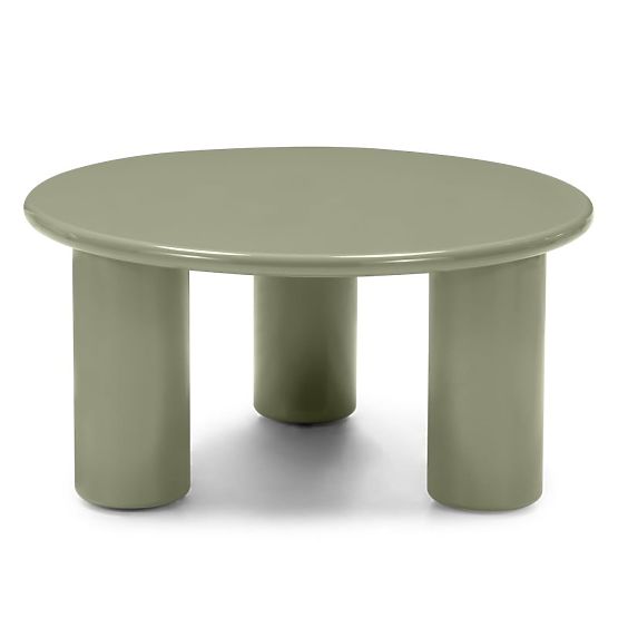 Coffee Table Blair 80 cm, Olive, Glossy