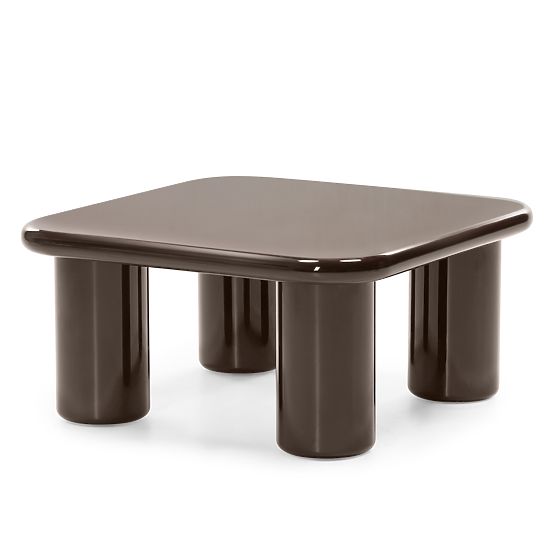 Coffee Table Cherry 70 cm, Chocolate, Glossy