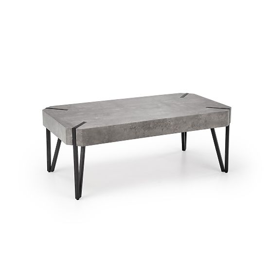 Coffee Table EMILY Concrete/Black (1p=1pc)