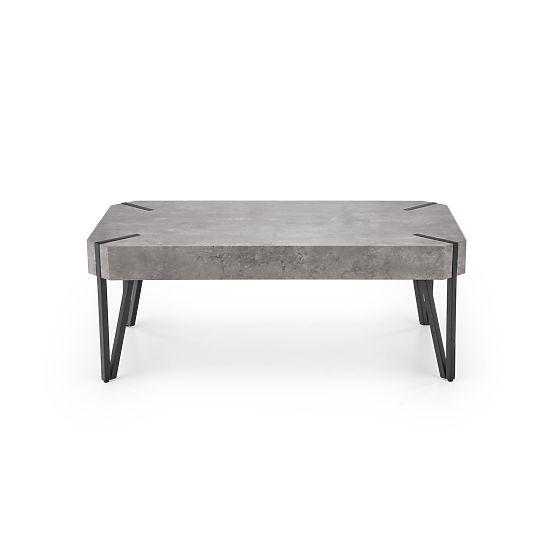 Coffee Table EMILY Concrete/Black (1p=1pc)