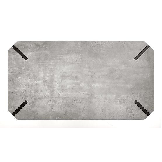Coffee Table EMILY Concrete/Black (1p=1pc)