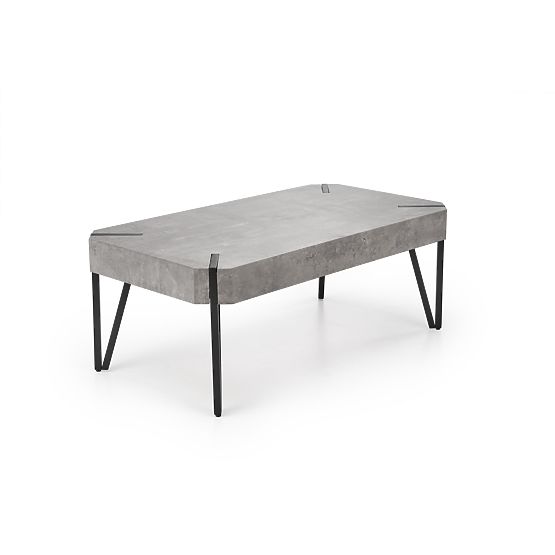 Coffee Table EMILY Concrete/Black (1p=1pc)