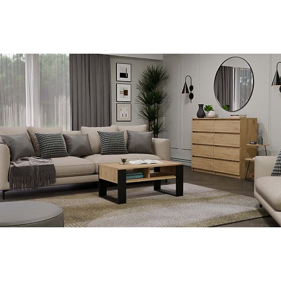 Coffee Table Modern 2P ARTISAN BLACK