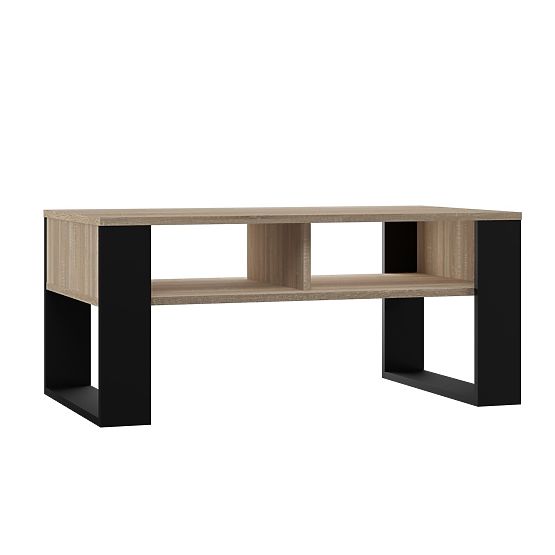 Coffee Table Modern 2P OAK SONOMA BLACK