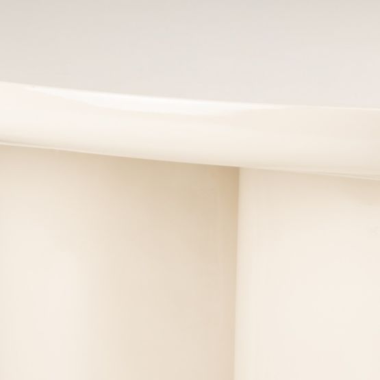 Coffee Table Puro 80 cm, Light Beige, Glossy