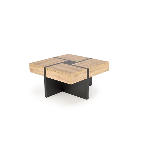Coffee Table SEVILLA S Top: Oak Craft, Legs: Black