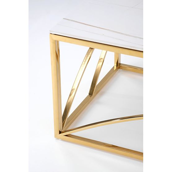 Coffee Table UNIVERSE 3, White Marble / Gold (2p=1pc)