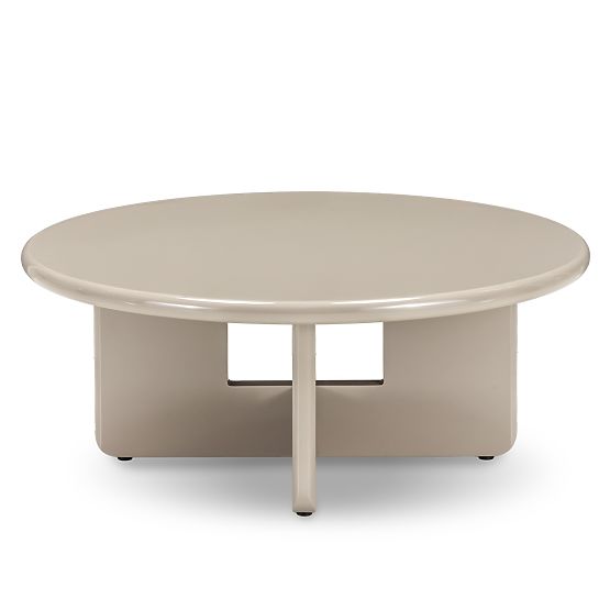 Coffee Table Vinto 80 cm, Beige, Glossy