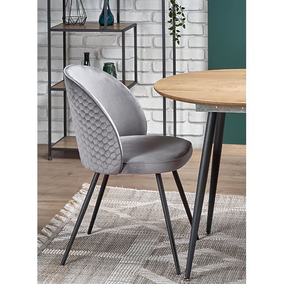 COLORADO Extendable Table, Top - Golden Oak, Frame - Black (2p=1pc)